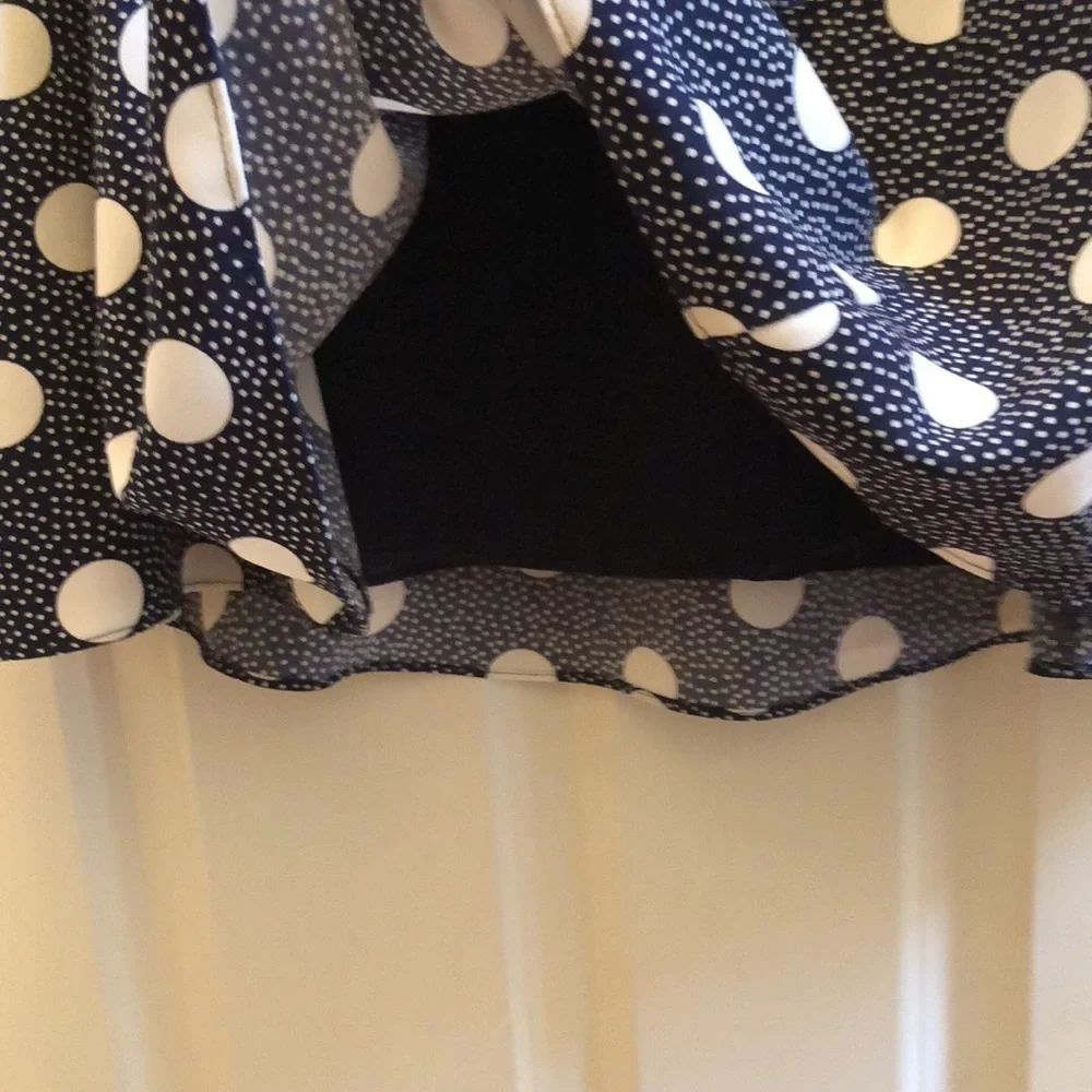 Boden Navy Spot On Spot Skirt 8 - Picture 8 of 9